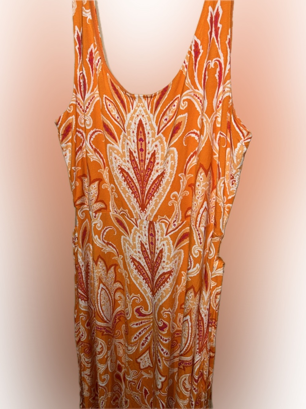 🔥5/$35🔥Loft Paisly Dress- Size L - Picture 9 of 12